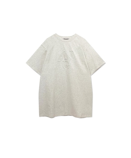 ANDGEEBEE（アンジービー）の「UNISEX エンボスロゴTシャツ（Tシャツ/カットソー・レディース・グリーン/オートミール・MEDIUM）」の6枚目の写真