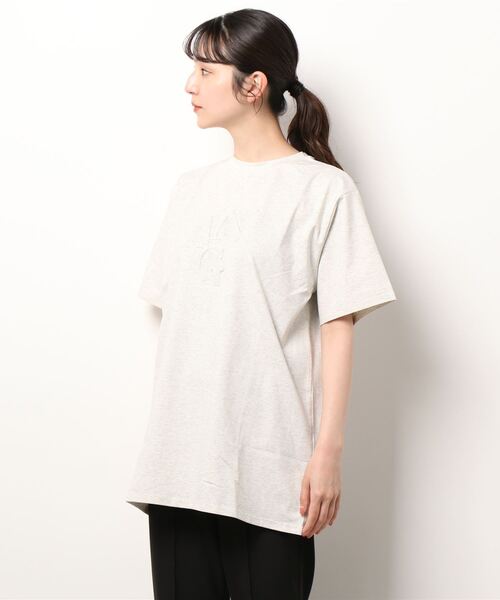 ANDGEEBEE（アンジービー）の「UNISEX エンボスロゴTシャツ（Tシャツ/カットソー・レディース・グリーン/オートミール・MEDIUM）」の18枚目の写真