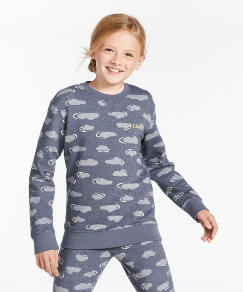 【セール】キッズ・アスレジャー・トップ、プリント ビッグキッズ(スウェット)|L.L.Bean(エルエルビーン) 5,283円