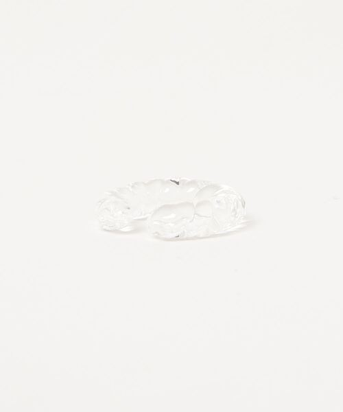 gargle（ガーグル）の「gargle ガーグル : クラフトガラス Cネジリ　イヤーカフ（イヤーカフ・レディース・クリア・FREE）」の3枚目の写真