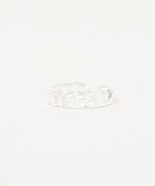 gargle（ガーグル）の「gargle ガーグル : クラフトガラス Cネジリ　イヤーカフ（イヤーカフ・レディース・クリア・FREE）」の4枚目の写真