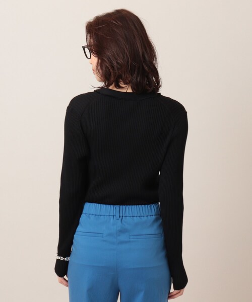 UNTITLED（アンタイトル）の「◆【アンサンブル】リブニットカーディガン（カーディガン/ボレロ・レディース・オフホワイト/ブルー/ブラック/マスタード・04/02/00/44/48）」の15枚目の写真