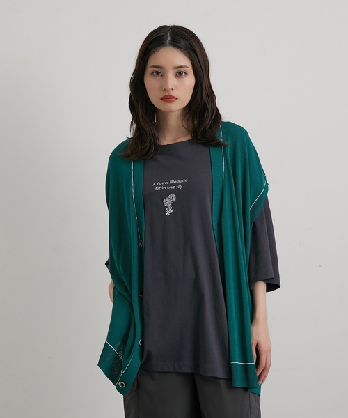 JUNRED(ジュンレッド)の「シアー前開きベストカーディガン(ベスト・メンズ・ブラック/ライトグレー/グリーン・S/M/L)」の18枚目の写真