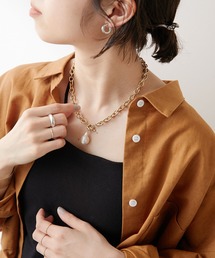 Omekashi | バロックパールチェーンネックレス(ネックレス)