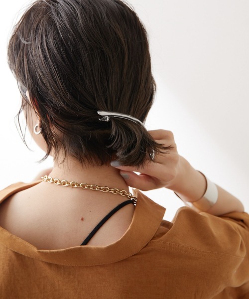 Omekashi（オメカシ）の「バロックパールチェーンネックレス（ネックレス・レディース・ゴールド・ONE SIZE）」の4枚目の写真