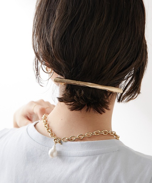 Omekashi（オメカシ）の「バロックパールチェーンネックレス（ネックレス・レディース・ゴールド・ONE SIZE）」の3枚目の写真