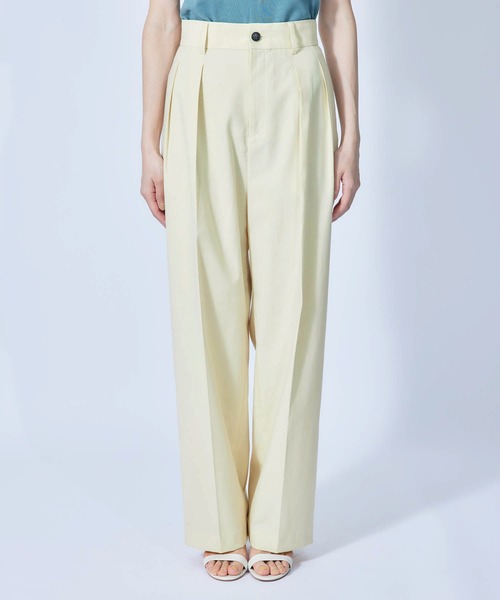 ROPE'（ロペ）の「【秋にも使える】ワイドタックテーパードスラックス（その他パンツ・レディース・ブラック/オフホワイト/オレンジ/ブルー・36/38）」の11枚目の写真