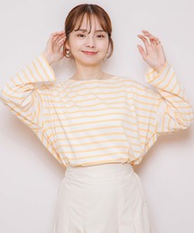 flower | アイスクリームボーダートップ(Tシャツ/カットソー)