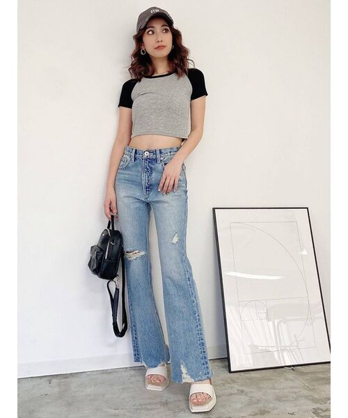 GYDA（ジェイダ）の「スクエアトゥ エコファーサンダル（サンダル・レディース・アイボリー/ブラック・LARGE/MEDIUM/SMALL）」の3枚目の写真