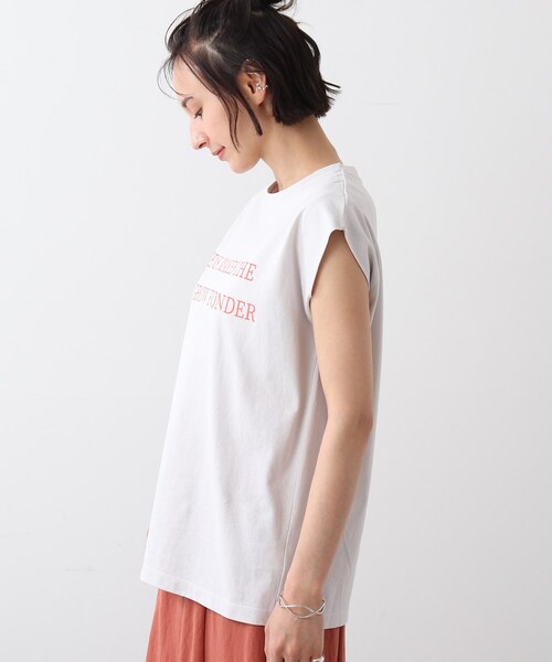 DRESKIP（ドレスキップ）の「◆ロゴフレンチTシャツ（Tシャツ/カットソー・レディース・ライトグレー/ブルー/オレンジ/オフホワイト/グレー系その他・00）」の16枚目の写真
