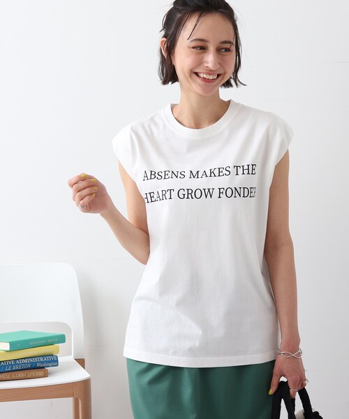 DRESKIP（ドレスキップ）の「◆ロゴフレンチTシャツ（Tシャツ/カットソー・レディース・ライトグレー/ブルー/オレンジ/オフホワイト/グレー系その他・00）」の21枚目の写真