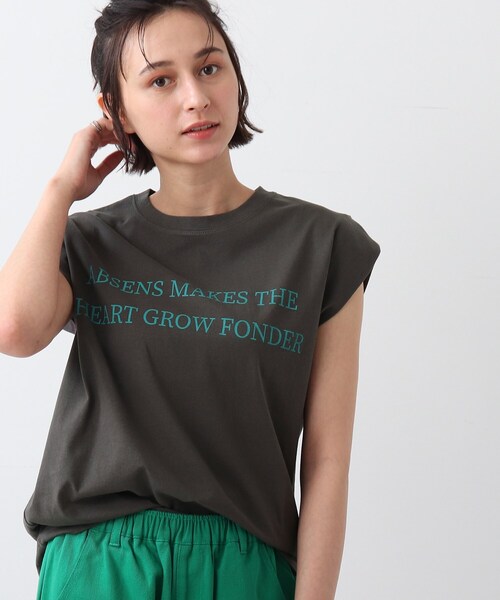 DRESKIP（ドレスキップ）の「◆ロゴフレンチTシャツ（Tシャツ/カットソー・レディース・ライトグレー/ブルー/オレンジ/オフホワイト/グレー系その他・00）」の12枚目の写真