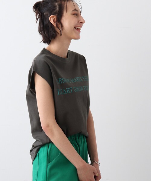 DRESKIP（ドレスキップ）の「◆ロゴフレンチTシャツ（Tシャツ/カットソー・レディース・ライトグレー/ブルー/オレンジ/オフホワイト/グレー系その他・00）」の22枚目の写真