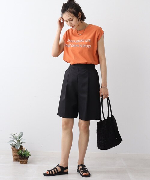 DRESKIP（ドレスキップ）の「◆ロゴフレンチTシャツ（Tシャツ/カットソー・レディース・ライトグレー/ブルー/オレンジ/オフホワイト/グレー系その他・00）」の19枚目の写真