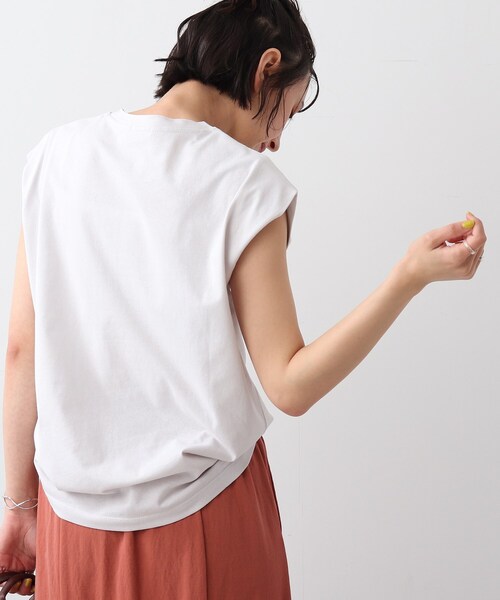 DRESKIP（ドレスキップ）の「◆ロゴフレンチTシャツ（Tシャツ/カットソー・レディース・ライトグレー/ブルー/オレンジ/オフホワイト/グレー系その他・00）」の15枚目の写真