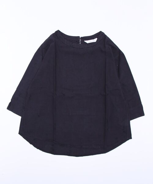 BELLUNA PLUS（ベルーナ）の「綿麻素材刺しゅうデザインブラウス（シャツ/ブラウス・レディース・チャコール/キナリ・MEDIUM/LARGE/X-LARGE）」の11枚目の写真