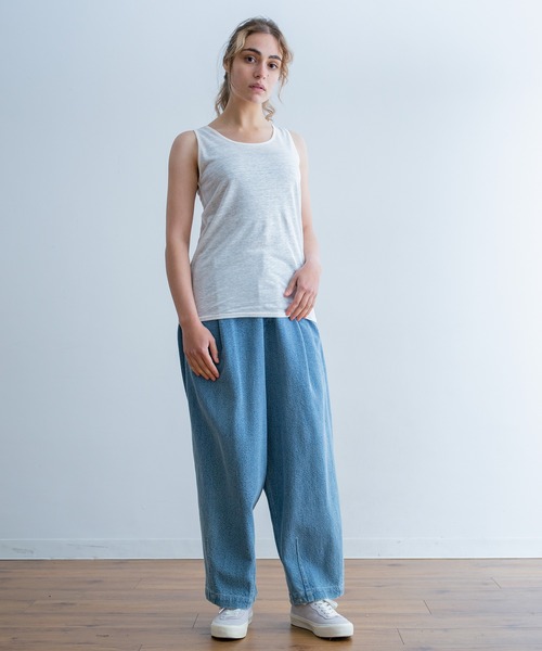 A.U.G. relaxing(オーグリラクシング)の「A.U.G. relaxing リネン タンクトップ (MADE IN JAPAN)(タンクトップ・メンズ・ブラック/オフホワイト/グリーン/ネイビー・FREE)」の15枚目の写真