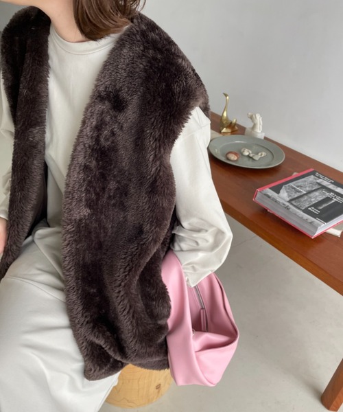 LOWRYS FARM（ローリーズファーム）の「ヤワラカルイハーフムーンＢＡＧ　122760（ショルダーバッグ・レディース・アイボリー/ブラック/ピンク・FREE）」の18枚目の写真