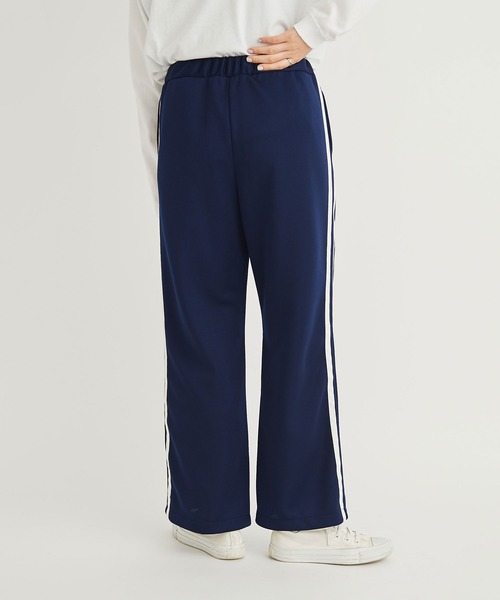 I am I in fact...(アイアムアイインファクト)の「LINE JERSEY タックパンツ(その他パンツ・レディース・ネイビー/レッド/グリーン・FREE)」の7枚目の写真
