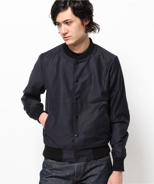 CIAOPANIC（チャオパニック）の「【Ｃiaopanic】TRスタジャン（ブルゾン・メンズ・ライトグレー/ネイビー・LARGE/MEDIUM）」の2枚目の写真