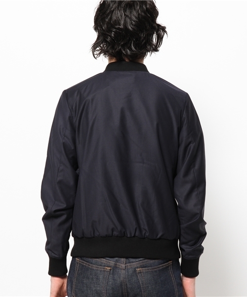 CIAOPANIC（チャオパニック）の「【Ｃiaopanic】TRスタジャン（ブルゾン・メンズ・ライトグレー/ネイビー・LARGE/MEDIUM）」の4枚目の写真