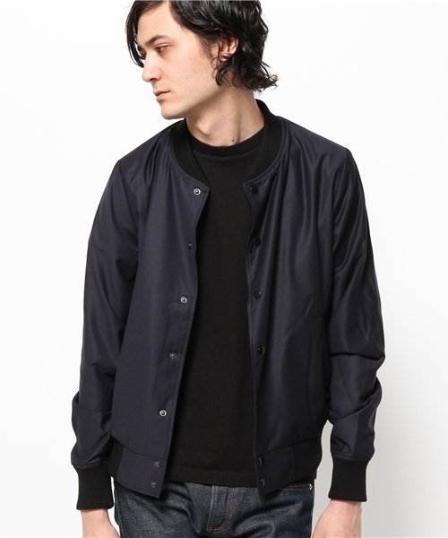 CIAOPANIC（チャオパニック）の「【Ｃiaopanic】TRスタジャン（ブルゾン・メンズ・ライトグレー/ネイビー・LARGE/MEDIUM）」の5枚目の写真