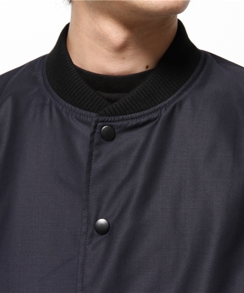 CIAOPANIC（チャオパニック）の「【Ｃiaopanic】TRスタジャン（ブルゾン・メンズ・ライトグレー/ネイビー・LARGE/MEDIUM）」の6枚目の写真