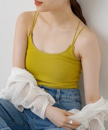 Kastane | カップ付きパイピングブラキャミ(キャミソール)