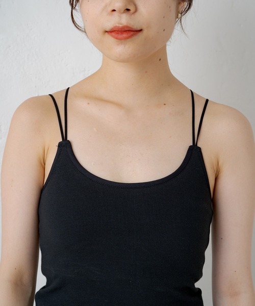 Kastane（カスタネ）の「カップ付きパイピングブラキャミ（キャミソール・レディース・ブラック/アイボリー/グリーン系その他・FREE）」の16枚目の写真