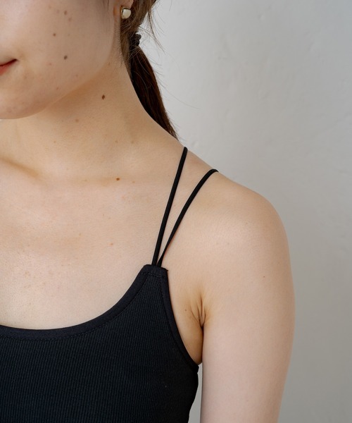 Kastane（カスタネ）の「カップ付きパイピングブラキャミ（キャミソール・レディース・ブラック/アイボリー/グリーン系その他・FREE）」の17枚目の写真