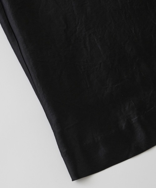 CEL ANSWER（シーイーエルアンサー）の「Iラインサテンロングスカート（スカート・レディース・ブラック/ベージュ・FREE/S）」の15枚目の写真