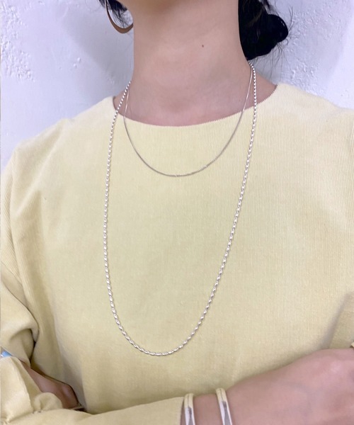 SHENERY(シーナリー)の「【WEB限定】ボールチェーンロングネックレス(ネックレス・レディース・シルバー・FREE)」の3枚目の写真