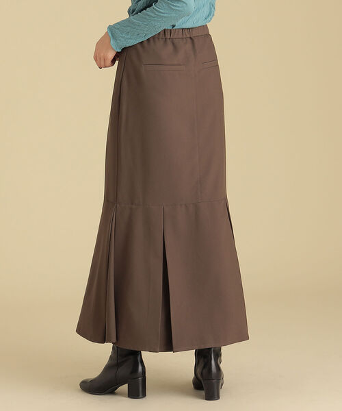 Ray BEAMS（レイビームス）の「Ray BEAMS / BOX タック マーメイド スカート（スカート・レディース・ライトブルー/ダークブラウン・1/0）」の8枚目の写真