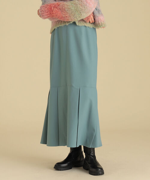 Ray BEAMS（レイビームス）の「Ray BEAMS / BOX タック マーメイド スカート（スカート・レディース・ライトブルー/ダークブラウン・1/0）」の13枚目の写真