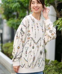 チチカカ | インディアンプリントスウェットプルオーバ－(スウェット)