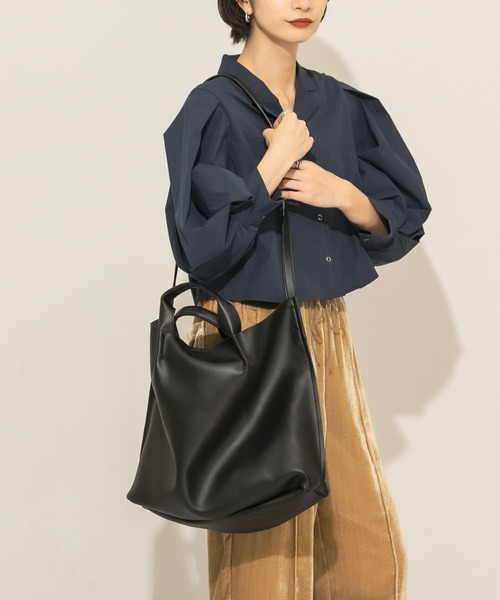 KBF（ケイビーエフ）の「ソフトイージーBAG（トートバッグ・レディース・アイボリー/ブラック・ONE）」の8枚目の写真