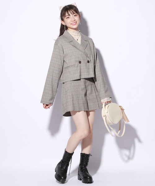 セール】グレンチェックジャケット（テーラードジャケット