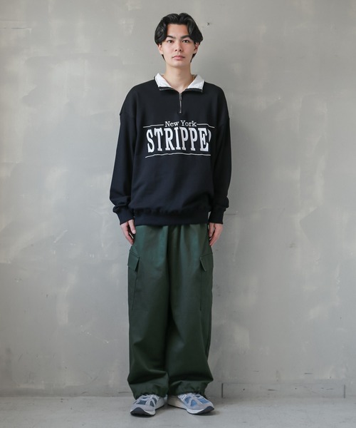 Spinns スウェット サイズF WEED マリファナ ジョイント スピンズ SPINNS（スピンズ）の「【ビッグシルエット】ロゴ ハーフジップ