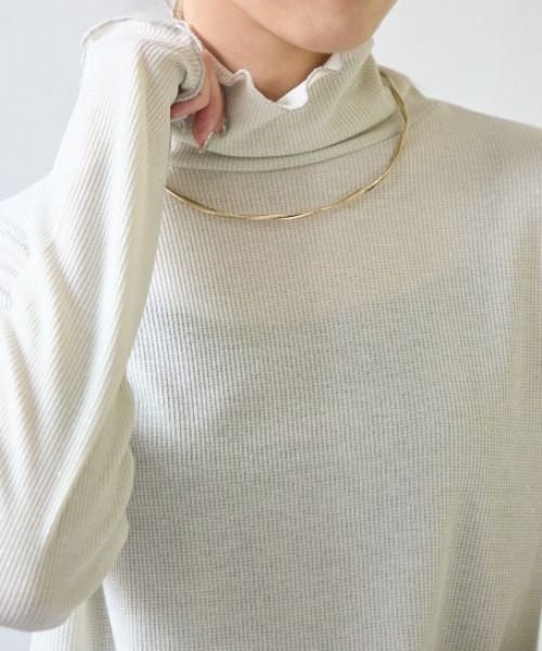 細リブタートルカットソー（Tシャツ/カットソー）｜TRIANGLE PALETTE