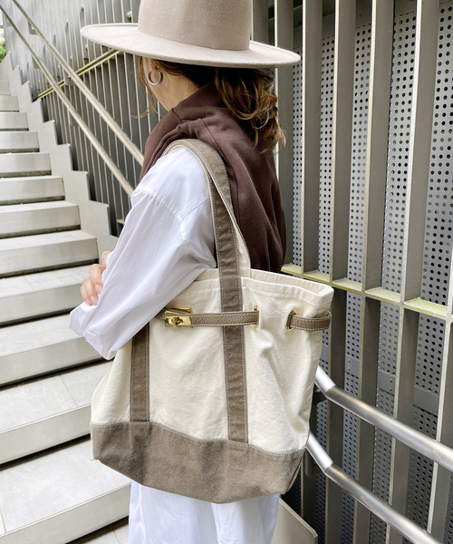 sita parantica（シータパランティカ）の「【SITA PARANTICA /シータパランティカ】トートCVL M（トートバッグ・レディース・ブラック/カーキ・FREE）」の2枚目の写真