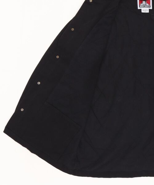 BEN DAVIS（ベンデイビス）の「BEN DAVIS/ベンデイビス COVERALL WITH LINING JCKET/オーバーサイズ 裏キルティング 中綿 カバーオール ワークジャケット（カバーオール・メンズ・ブラック/カーキ/キャメル・M/L/XL）」の5枚目の写真