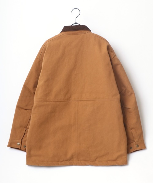 BEN DAVIS（ベンデイビス）の「BEN DAVIS/ベンデイビス COVERALL WITH LINING JCKET/オーバーサイズ 裏キルティング 中綿 カバーオール ワークジャケット（カバーオール・メンズ・ブラック/カーキ/キャメル・M/L/XL）」の17枚目の写真