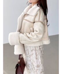 RESEXXY | ビッグカラーフェイクムートンブルゾン(ブルゾン)