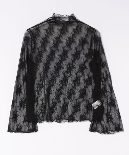 KOBE LETTUCE（コウベレタス）の「ハイネックレースシアートップス（シャツ/ブラウス・レディース・ブラック/オフホワイト/グリーン/ホワイト系その他/ブラック系その他/グレイッシュベージュ/ホワイト系その他2/ブラック系その他2/レモンイエロー/ブラック系その他3/ホワイト系その他3/ピンク/ホワイト系その他4/ブラック系その他4/ベージュ系その他/ミント/ブラック系その他5/ブラック系1/ホワイト系4/ベージュ系その他2/ブラック系/ホワイト系/ホワイト系1/ブラック系5/ブラック系4/ブラック系その他6/ホワイト系その他5/ブラック系その他7/レオパード/チェック・M/L/L1/M1）」の19枚目の写真