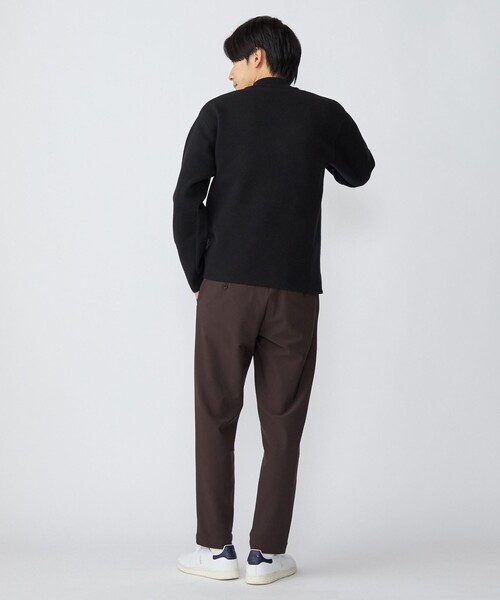 SHIPS（シップス）の「*SHIPS: 〈手洗い可能〉 ワンポイント ロゴ ソリッド / ボーダー ミラノリブ モックネック ニット（ニット/セーター・メンズ・チャコールグレー/ブラック/ネイビー/グリーン/ナチュラル・SMALL/MEDIUM/LARGE）」の18枚目の写真