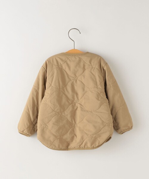 SHIPS（シップス）の「SHIPS KIDS:80～90cm / 〈洗濯機可能〉ボア×キルト リバーシブル ジャケット（その他アウター・キッズ・ベージュ/オリーブ・80/90）」の3枚目の写真