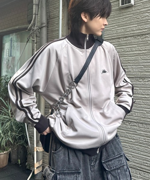 KAPPA】'WEB限定' 袖ラインジャージ / ベロア トラックジャケット ユニ