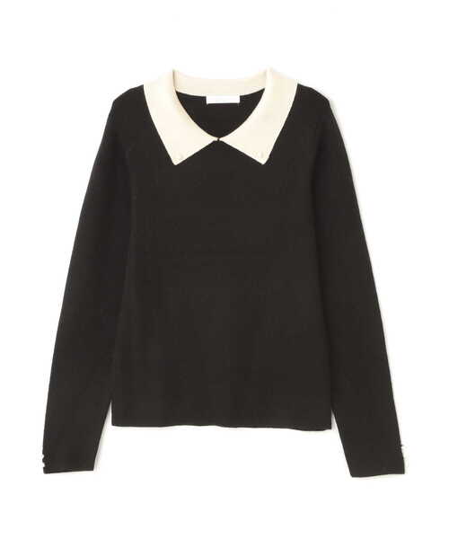 PROPORTION BODY DRESSING（プロポーションボディドレッシング）の「襟付きパールニット / 1212270029（ニット/セーター・レディース・ブラック/ベージュ/ブルー・SMALL/MEDIUM）」の20枚目の写真