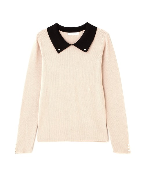 PROPORTION BODY DRESSING（プロポーションボディドレッシング）の「襟付きパールニット / 1212270029（ニット/セーター・レディース・ブラック/ベージュ/ブルー・SMALL/MEDIUM）」の16枚目の写真