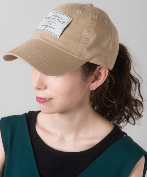 LAYMEE（レイミー）の「Leno Cap / レノキャップ（キャップ・レディース・ベージュ/ブラック・FREE）」の14枚目の写真